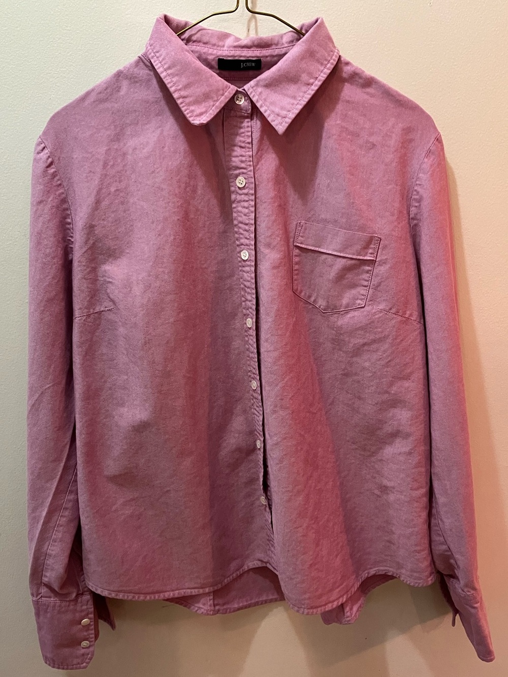 J. Crew Light Red/Pink Button Down Shirt